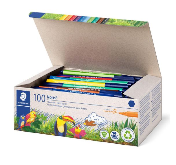 Recharge classpack 100 feutres assortis Staedtler