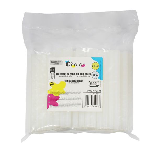 Recharge colle tous usages Ø 7mm x10 cm pour pistolet colle