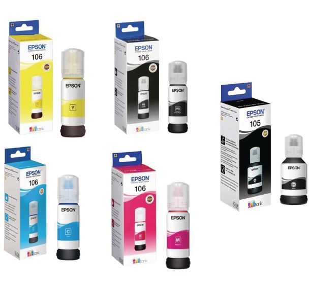 Recharge jet d'encre EcoTank 105/106 - Epson