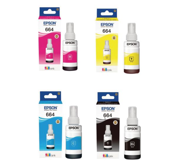 Recharge jet d'encre EcoTank T664x - Epson