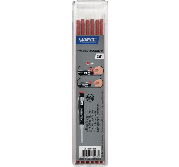 Recharges pour marqueur pour trous - Trades-Marker+ Dry - Markal