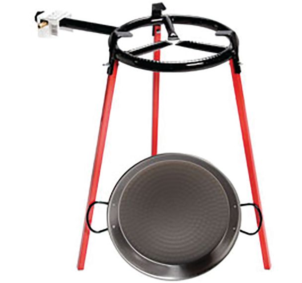 Réchaud diffuseurde 30cm avec plat en acier + 3 pieds