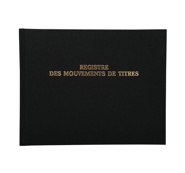 Registre 24x32cm - Mouvements de titres 100 pages