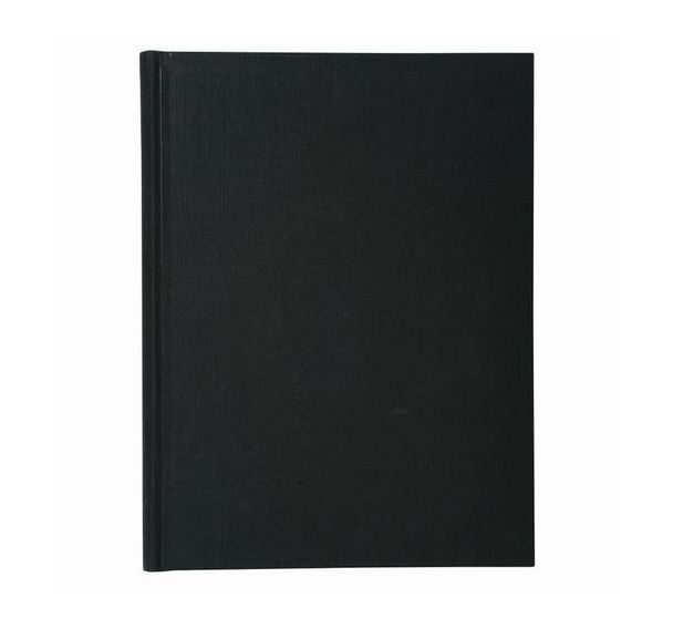 Registre 29,7x21cm 5x5 folioté 200 pages-Noir toilé