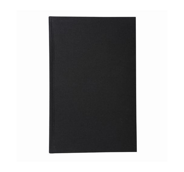 Registre 35x22,5cm 5x5 folioté 600 pages-Noir toilé