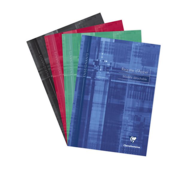 Registre d'appel journalier 21x29,7 pour enseignants 32p marges micro-perforées - Lot de 10