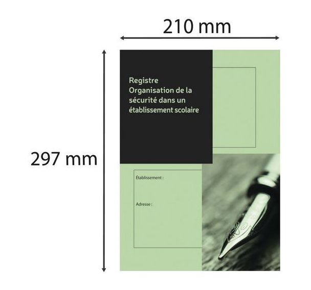Registre organisation de la sécurité de 36 pages