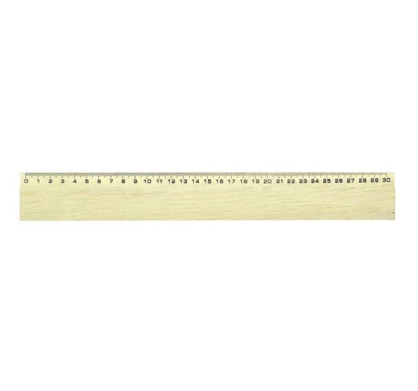 Règle en bois naturel 30 cm