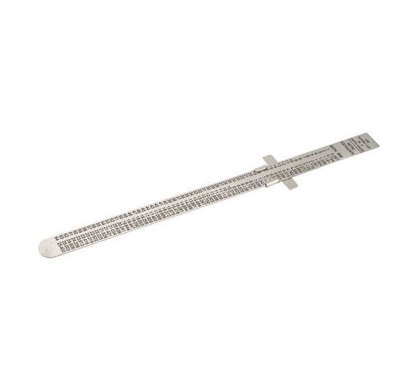Règle flexible acier inoxydable métrique et pouces 160mm