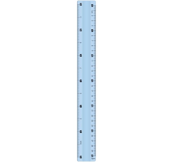 Règle plate 30 cm incassable