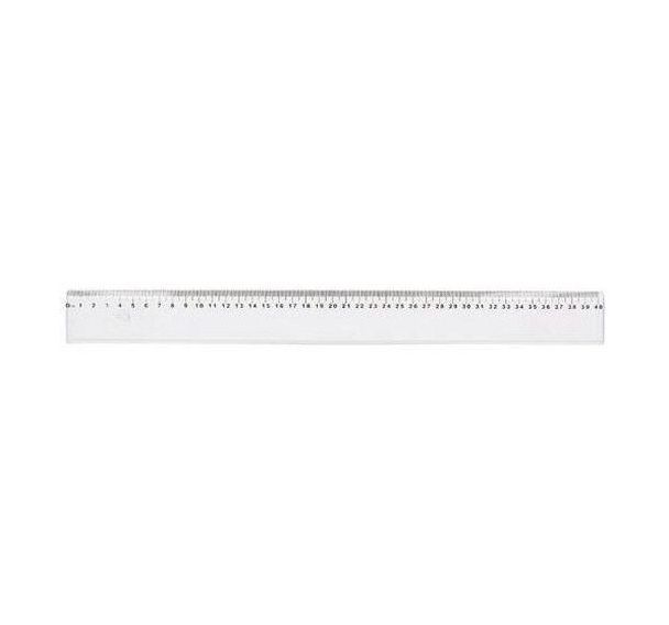 Règle plate cristal anti-tâche, 40 cm