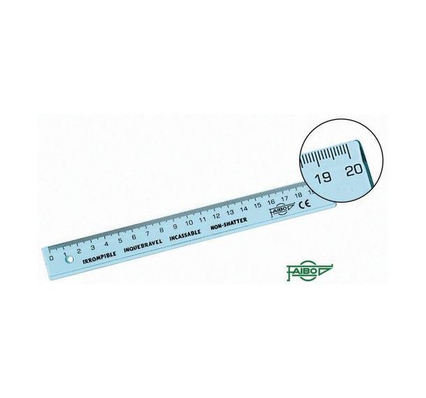 Règle plate incassable 20 cm Fapi