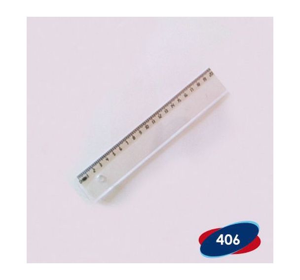 Règle plate plastique étroite 20 cm