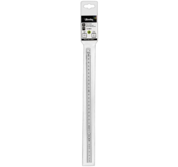 Réglet métal de 30 cm, souple