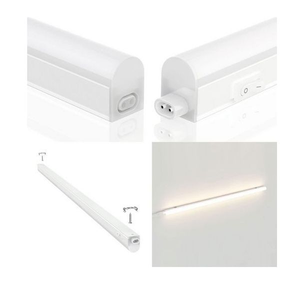 Réglette LED Durandal 57cm avec interrupteur - Velamp