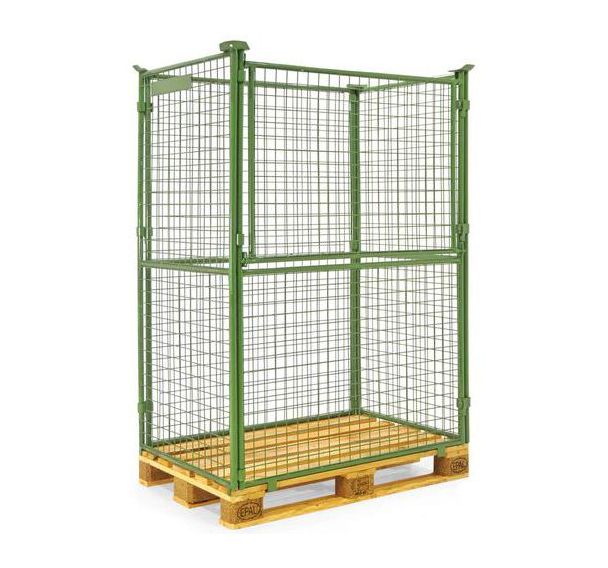 Rehausse-palette galva KM901800  - Pliante - 1/2 côté rabattable