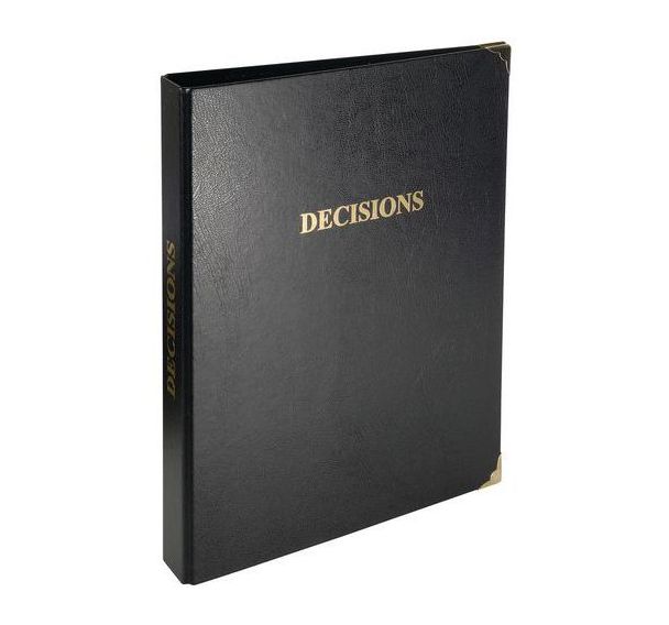Reliure 32x26cm 4 anneaux 100 feuillets - Registre des décisions
