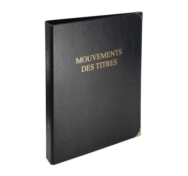 Reliure 32x26cm 4 anneaux 100 feuillets imprimés - Mouvements de titre