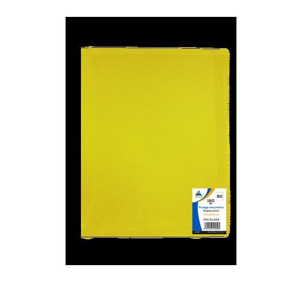 Reliure plastique 80 volets transparents A4 - Purple