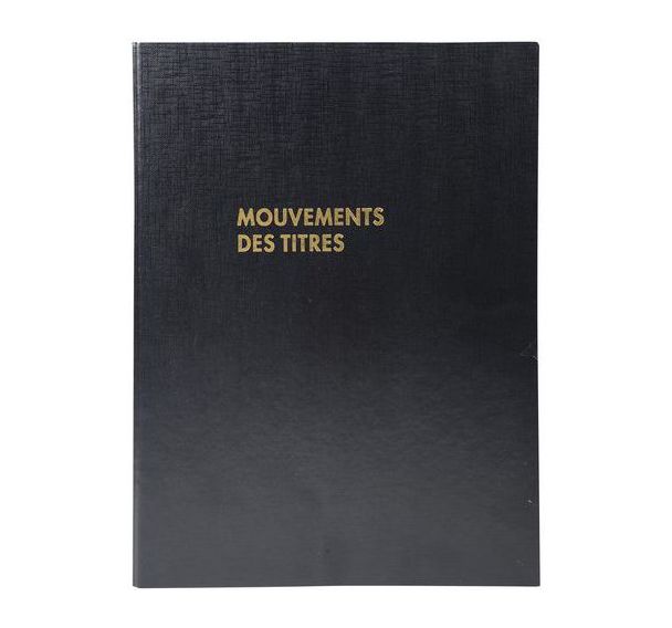 Reliure registre 32x24cm - Mouvements de titres