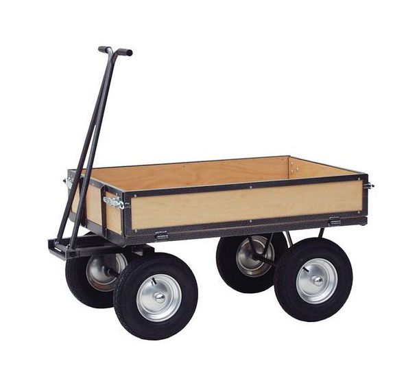 Remorque parois bois - Force 750 kg - Plateau 800 x 1200 mm