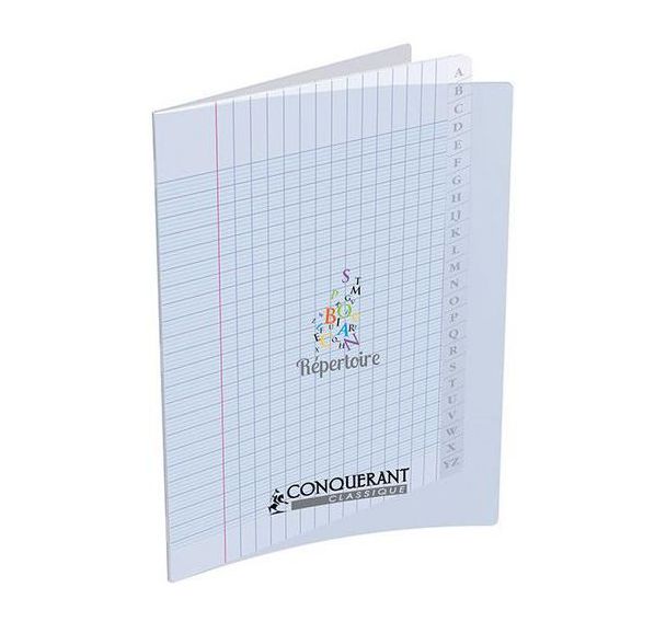 Répertoire polypropylène piqûre 90g 96 pages seyes 17x22 cm