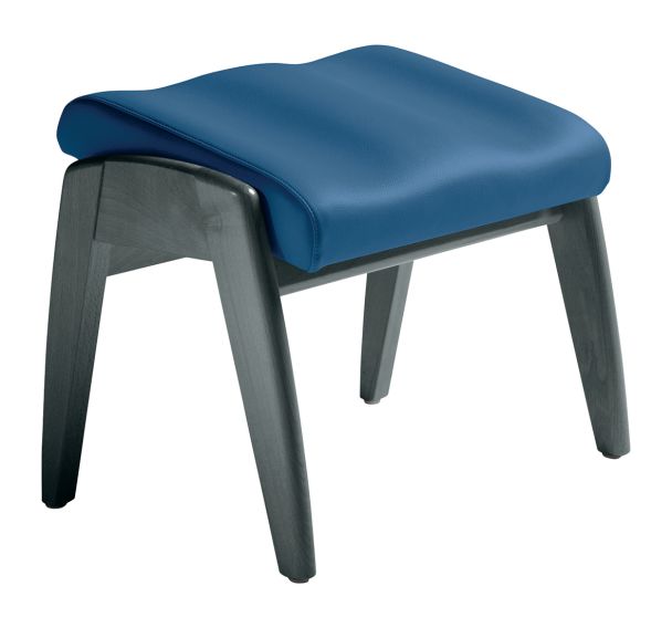 Repose-jambes inclinable Grand Large coussin ginkgo - structure hêtre Sunset Creation
