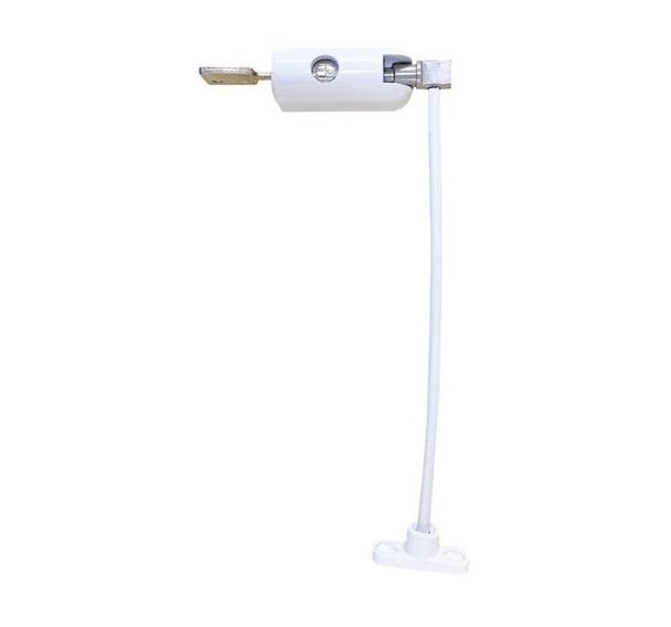 Restricteur de fenêtre à clé - Blanc - Pro2