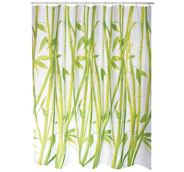 Rideau de douche polyester 180x200cm bambou