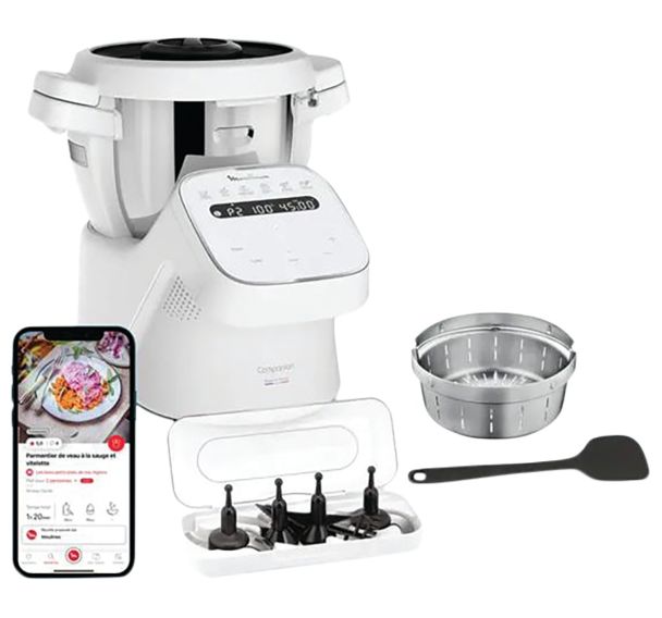 Robot cuiseur multifonctions - Companion - HF840110 - 4,5 L - Moulinex