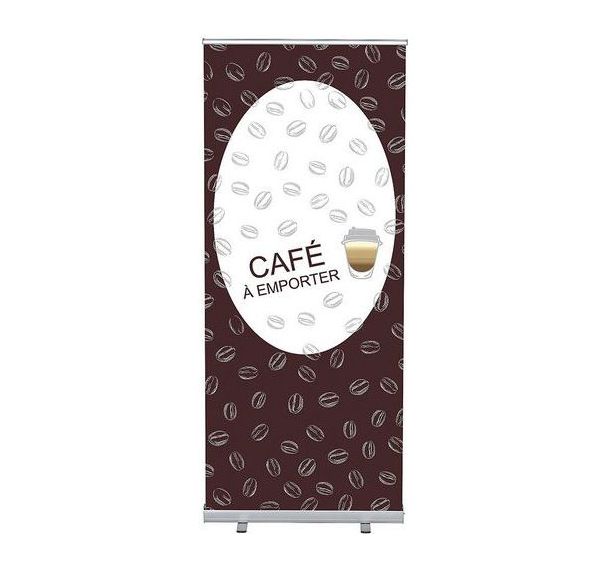 Roll-Banner Budget 85-200 Ensemble Complet Café à Emporter
