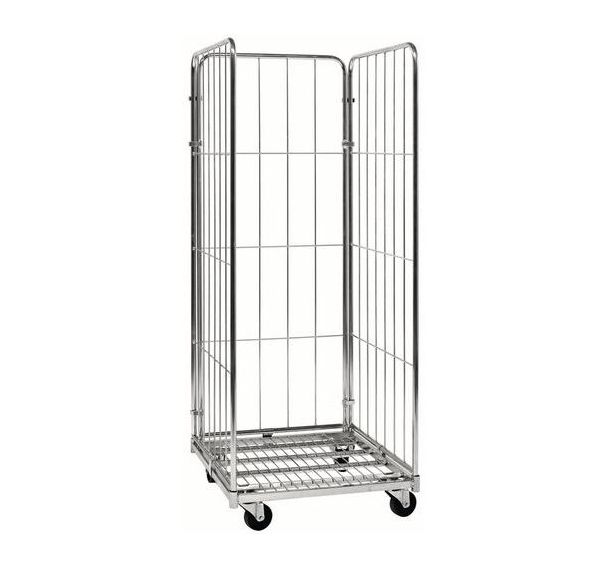 Roll-conteneur - Base acier zingué - Force 400 kg