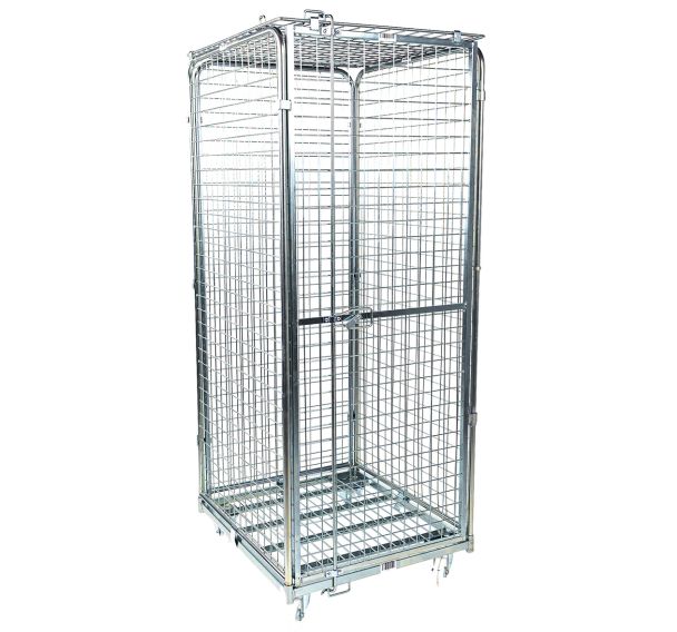 Roll-conteneur de sécurité - 3 côtés - Capacité 400 kg - Manutan