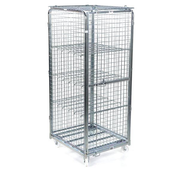 Roll-conteneur de sécurité - 3 étagères - Capacité 400 kg - Manutan