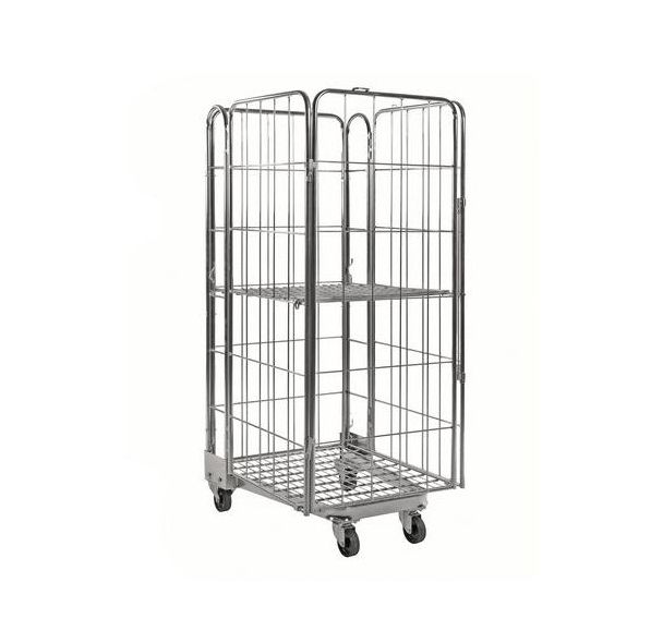 Roll-conteneur emboîtable 4 côtés - Capacité 400kg