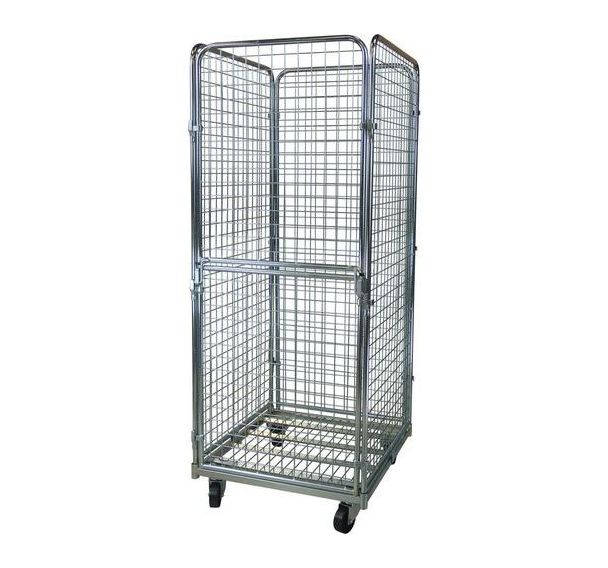 Roll conteneur 4 côtés en maille 50x50 mm - Charge 400kg