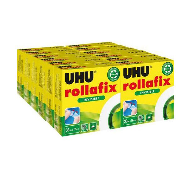 Rollafix Rouleau adhésif invisible 19 mm x 33 m UHU