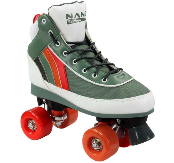 Roller Quad - Rainbow - Blanc/Gris/Rouge