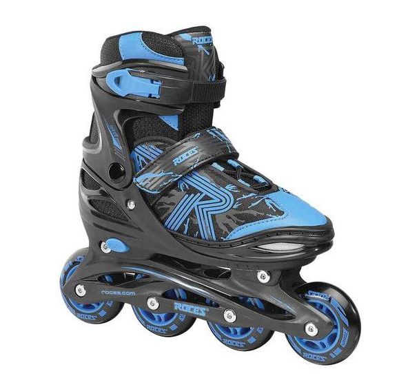Rollers enfant jockey 3.0 noir et bleu