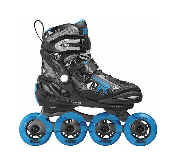 Rollers enfant moody boy tif noir et bleu