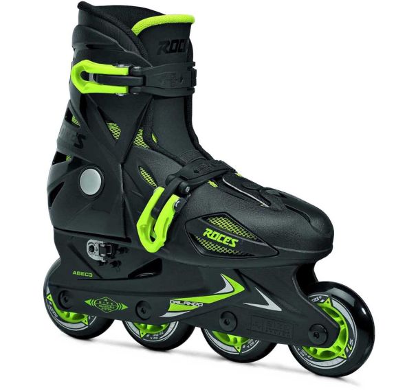 Rollers enfant orlando 3 noir et jaune