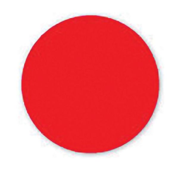 Rond adhésif de marquage au sol LeanStripe - Rouge - Ergomat