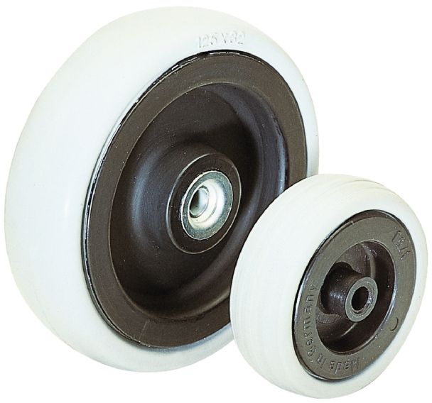Roue - Charge 40 à 110 kg - Moyeu lisse