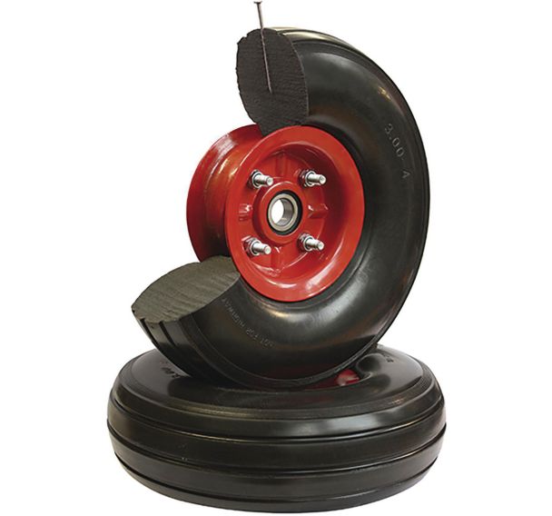 Roue anti-crevaison, 260 x 85 mm, noir