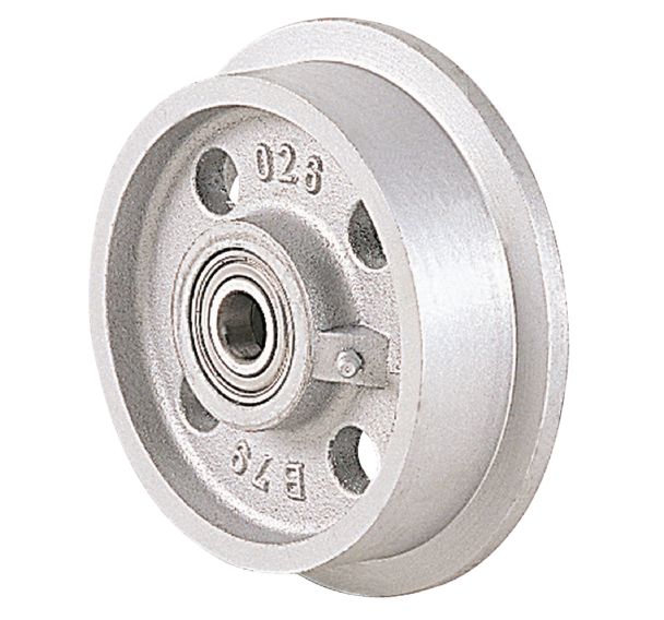 Roue en fonte pour wagonnet - Charge 400 a 3 500 kg - Roulement lisse