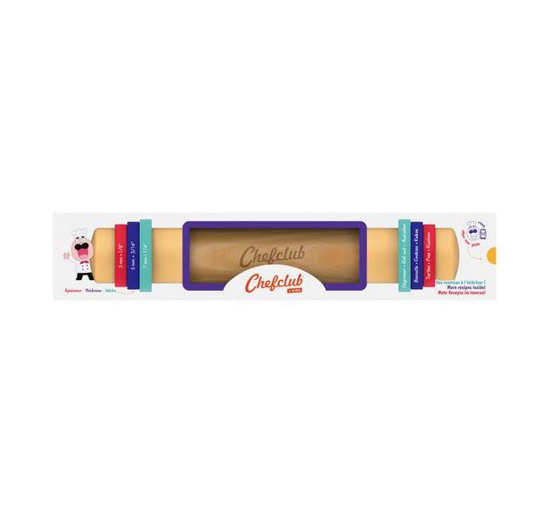Rouleau à pâtisserie avec anneaux ajustables Chefclub Kids