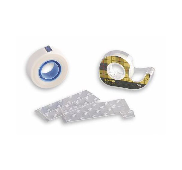 Rouleau adhésif repositionnable invisible 19 mm x 33 m