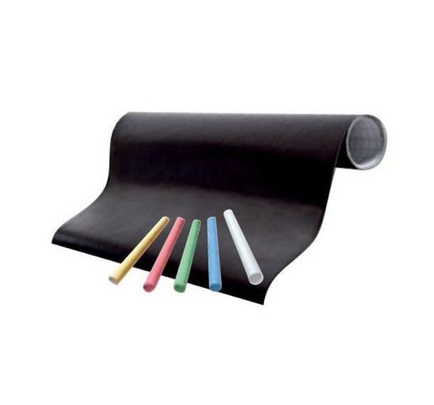 Rouleau ardoise adhésif noir 0.45x2 m