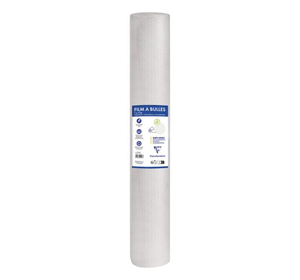Rouleau de film à bulles 1x5m 80% recyclé