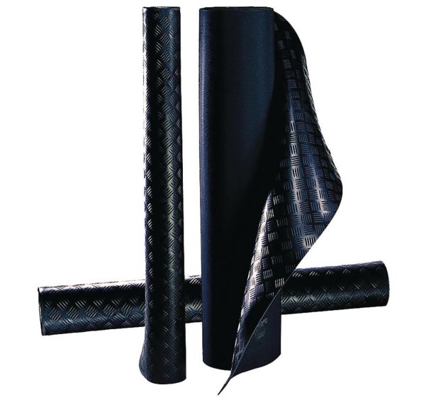 Rouleau tapis caoutchouc Checker largeur 1 m ID Mat